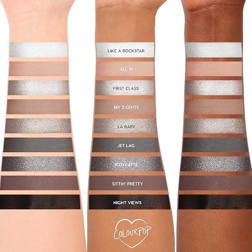 ColourPop Eyeshadow Palette - Eye Makeup Palette with Matte, Metallic, Matte Sparkle & Glitter Finishes - High-Pigment Eye Makeup with a Long-Wearing Formula - Gone Metal (0.3 oz) thumbnail 6