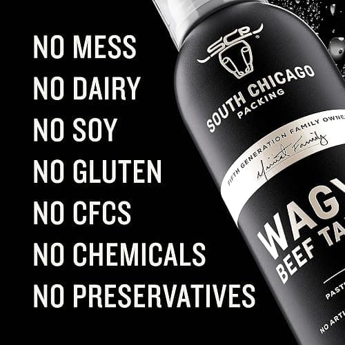 South Chicago Packing Wagyu Beef Tallow Spray, Umami-Rich, Flavorful, Perfect for Sauteing, Stir-frying and Grilling, Nonstick Cooking Oil, 7 Fl Oz thumbnail 4