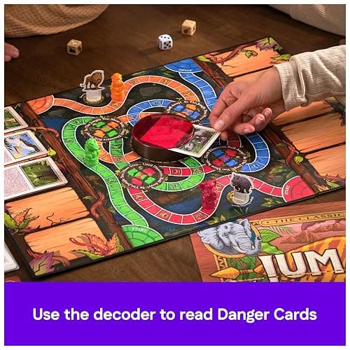 Spin Master Games, Jumanji 30th Anniversary Edition, The Classic Thrilling Adventure Family Board Game Based on The Action-Comedy Movie, Updated Jungle Challenges, 2-4 Players, for Ages 6 & Up thumbnail 4