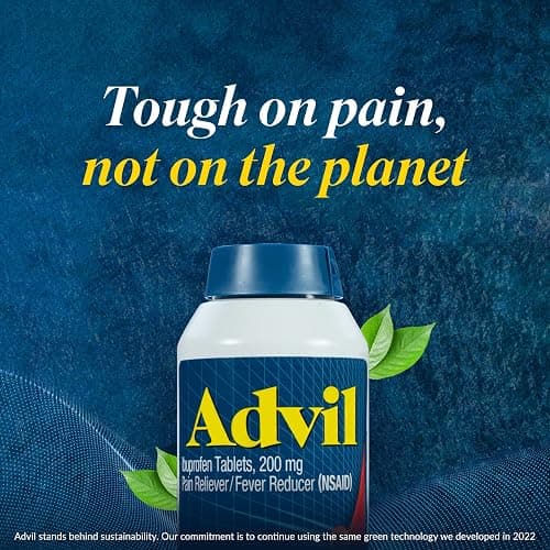 Advil Pain Reliever and Fever Reducer, Pain Relief Medicine with Ibuprofen 200mg for Headache, Backache, Menstrual Pain and Joint Pain Relief - 100 Coated Tablets thumbnail 11