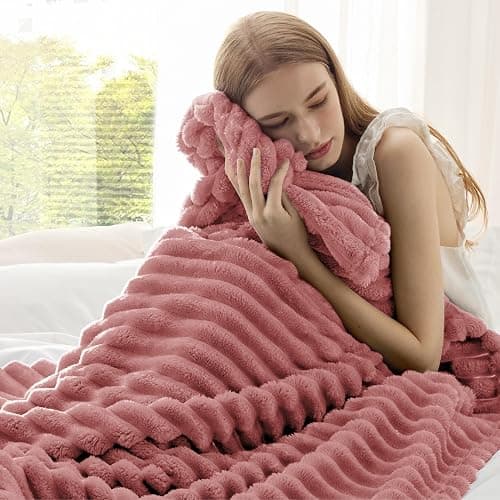 Bedsure GentleSoft Dusty Pink Twin XL Blanket for Bed - Cozy Soft Blankets for Women, Cute Small Fleece Throws for Girls, Birthday Gifts for Women Decor Gifts for Mom, 66x90 Inches thumbnail 3