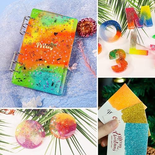LEOBRO Glitter, 18 Pack Fine Glitter, Craft Glitter Powder Shake Jar, Multi Assorted Set Extra Fine Glitter for Resin Art Crafts Tumbler Scrapbook Jewelry Making, Body Face Hair Glitter, 15g/ Bottle, thumbnail 7
