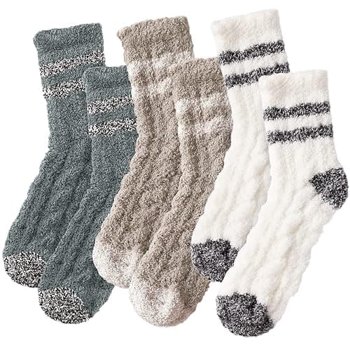 Trifabricy Fuzzy Socks for Women, Fuzzy Socks Cozy Slipper Sock for Women, Women's Winter Ultra Soft Warm Fuzzy Sleeping Sock - Image 1