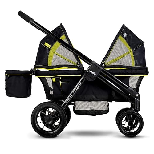 Evenflo Pivot Xplore All-Terrain Stroller Wagon (Wayfarer Black) - Image 1