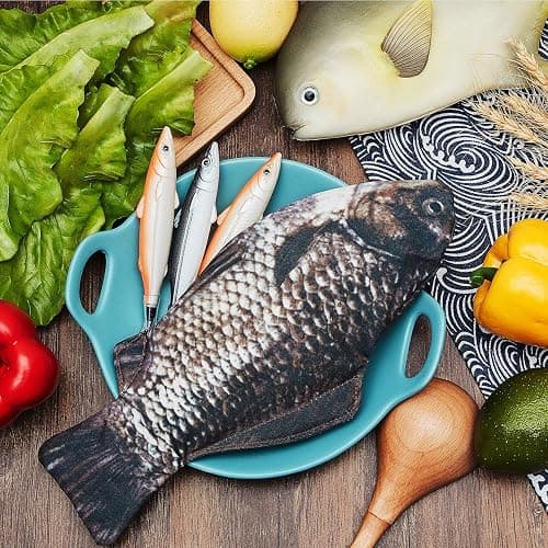 Outus Fish Shaped Pencil Case with Padded Foam Lining and Cute Fish Pens thumbnail 2