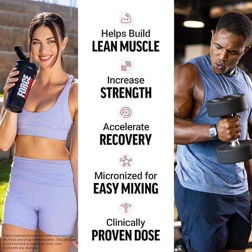 Force Factor Creatine Monohydrate Gummies, NSF Certified, 5g Dose for Men & Women to Support Muscle, Strength, Recovery, Cognitive Health & Memory, Packaging May Vary, Blue Raspberry, 150 Gummies thumbnail 2
