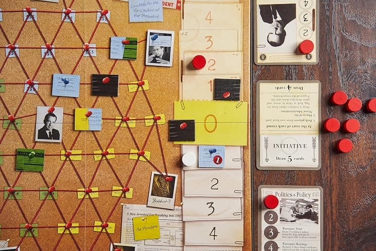 Capstone Games: Watergate, Strategy Board Game, History of Watergate Included, 2-Player Game of The Year 2019, Ages 12 and Up, 30-60 Minute Playtime thumbnail 6