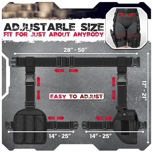 Black Widow Costume Accessories,Lara C Holster Belt Outfit,Rider Leg Strap | Adult Tactical Tomb Swat Cop With Waist Utility Holder Sheath Fake Gun Knife Gear For Women Halloween Cosplay Military Spy thumbnail 2