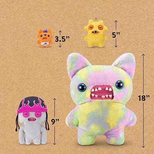 Fuggler Fugg Life 9-Inch Plush Toy (Squidge) by ZURU – Funny Ugly Monster Stuffed Animal with Human-Like Teeth, Quirky Collectible Plush for Kids, Tweens, Teens, Adults & Weird Toy Lovers thumbnail 3