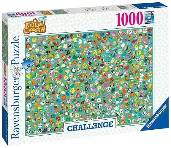 Ravensburger Animal Crossing Jigsaw Puzzles for Kids and Adults Age 12 Years Up - 1000 Pieces - Challenge Edition, White thumbnail 3