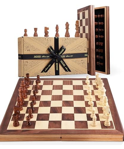 Jaques of London Large Chess Sets | 15" Chess Board | Premium Wooden Set For Adults Luxury | Chess Set For Adults with Staunton Chess Pieces | Since 1795… - Image 1