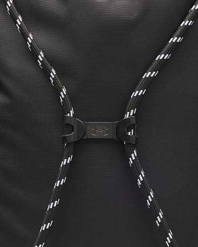 Under Armour Unisex Hustle Sackpack, (001) Black/Black/White, One Size Fits Most thumbnail 5