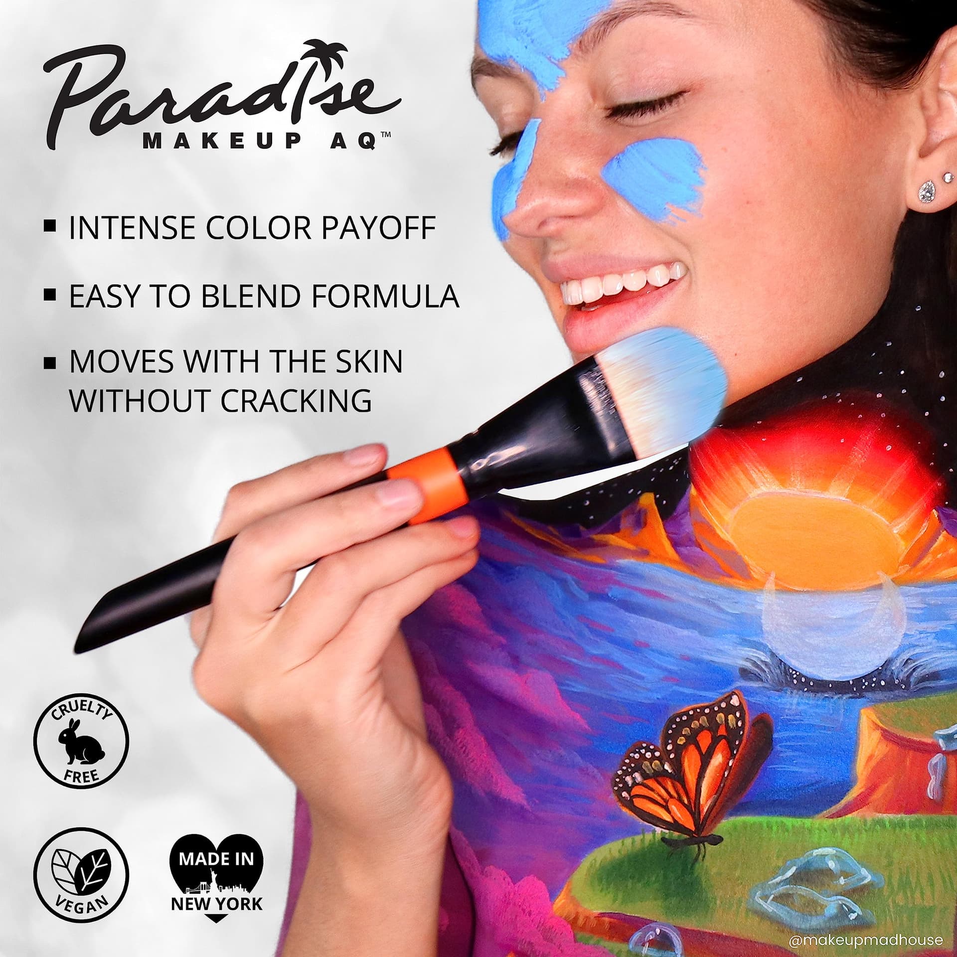 Mehron Makeup Paradise Makeup AQ 30 Color Pro Palette | Magnetic and Refillable Palette | Body Paint & Face Paint | Professional Makeup for Costumes, SFX, Halloween, & Cosplay thumbnail 6