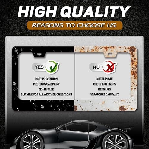 Sea Turtle License Plate Frame Stainless Steel Beach License Plate Holder Personalize Auto Parts Decoration with Screws 2 Holes Funny License Plate Frames for Men Women 12x6 Inch thumbnail 4