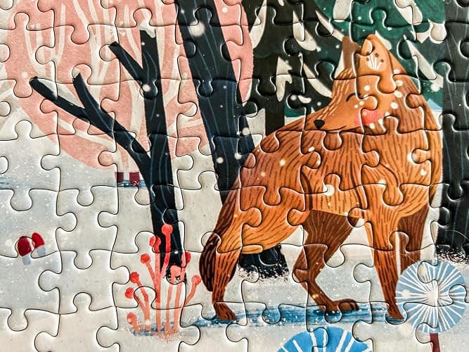 Elena Essex Puzzle - Snowfall | Christmas Puzzles 1000 Pieces | Puzzles for Adults 1000 Pieces | Holidays Snow Polar Bear Winter Animals Puzzle | Size 28x20 inches thumbnail 9
