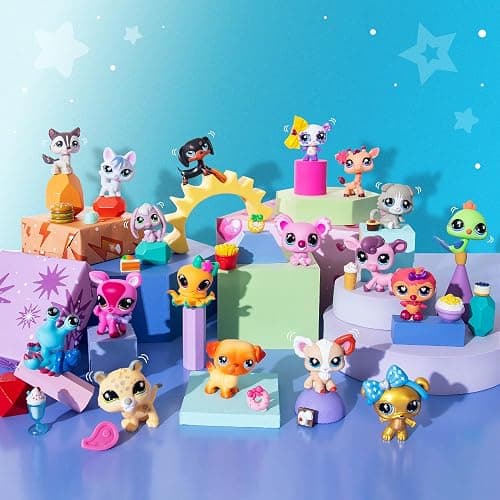 Littlest Pet Shop - Pet Surprise Three Pack - Series 4 - Gen 7 Authentic LPS Bobble Head Toy Figure, Collectible Toy Animal, Ages 4+ thumbnail 2