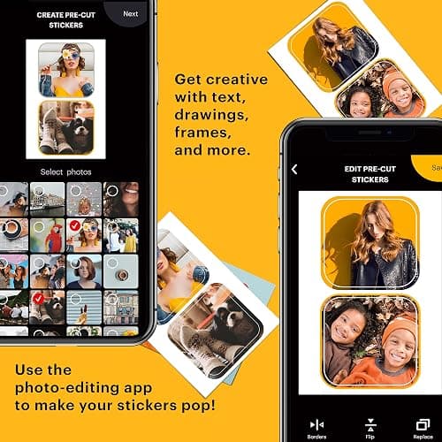 Zink KODAK 2”x3” Premium Pre-Cut Sticker Photo Paper (30 Sheets) Compatible with All KODAK 2x3” Instant Print Products – Except Printomatic thumbnail 4