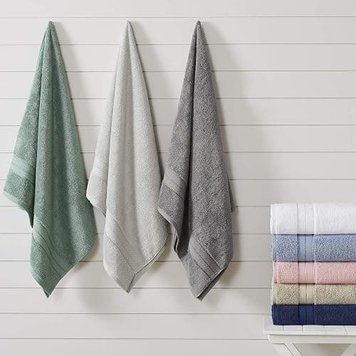 Modern Threads - Spun Loft 6-Piece 100% Combed Cotton Towel Set - Bath Towels, Hand Towels, & Washcloths - Super Absorbent & Quick Dry - 600 GSM - Soft & Plush, Blush thumbnail 5