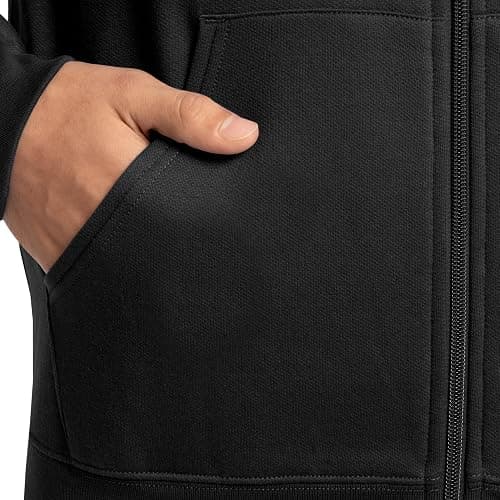 Fruit of the Loom Eversoft Fleece Full Zip Hoodie Sweatshirt thumbnail 4