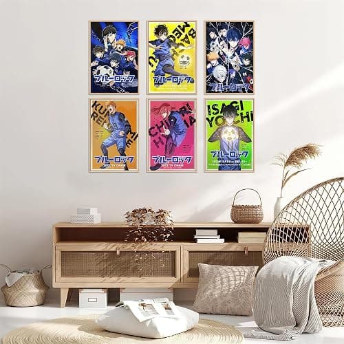 GaVik Blue Lock Poster Anime Posters for Room Aesthetic Print Set of 6 Wall Art for Girl and Boy Teens Dorm Decor 8 in x12 in Unframed thumbnail 5