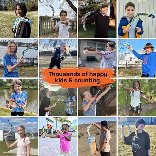 Raylan: Boomerang for Adults & Kids - Fun Easy to Throw Boomerangs That Really Work - Soft to Catch Best Stocking Stuffer Gifts for Boys & Girls - Outdoor Gifts for Men & Women - 2025 Gift Idea for Teen Boys thumbnail 7
