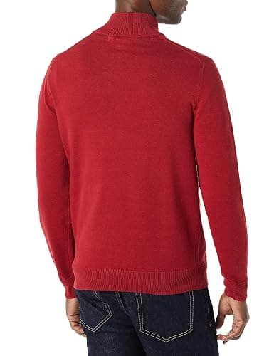 Amazon Essentials Men's 100% Cotton Quarter-Zip Sweater thumbnail 2