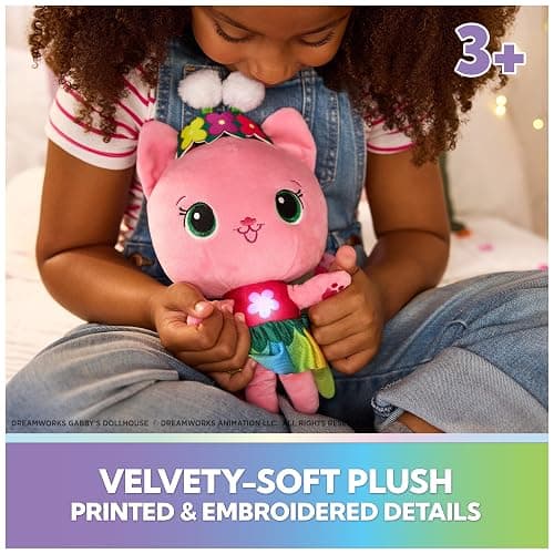 Gabby’s Dollhouse Fairylandia Official Rainbow Light-Up Kitty Fairy Plush, Cat Stuffed Animal, Sensory Toys for Ages 3 & Up thumbnail 6