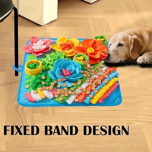 nestery Small Snuffle Mat for Dogs - Dog Food Mat for Mental Stimulation, Stress Relief and Training - Snuffle Mats Non-Slip Encourages Natural Foraging for Small Medium Dog, Puppy, Cat, Rabbit 15.4in thumbnail 7