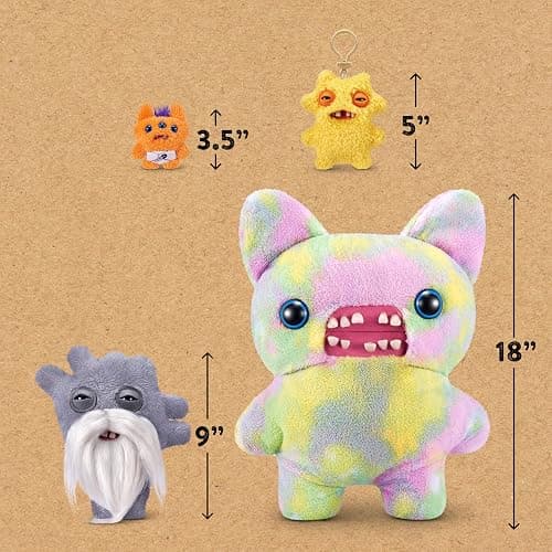 Fuggler Old Fogies 9-Inch Plush Toy (Captain Cardiac) by ZURU – Funny Ugly Monster Stuffed Animal with Human-Like Teeth, Collectible Plush for Kids, Tweens, Teens, Adults & Weird Toy Lovers thumbnail 3
