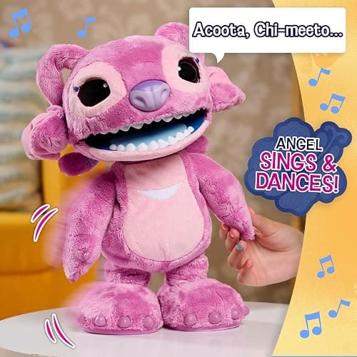 Disney Stitch Ultimate Angel Interactive 17" Plush Toy, 100+ Sounds & Reactions, Moves Like a Real-Life Angel, Amazon Exclusive, Toy for Fans, Girls, Boys, Kids 3 and Up by Just Play thumbnail 6