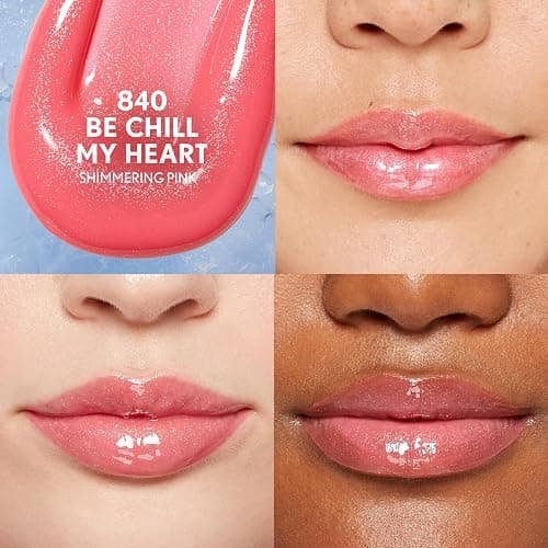 COVERGIRL Clean Fresh Yummy Plumper Lip Gloss, 840 Be Chill My Heart, Shiny, Vegan Formula, Easy to Apply, Minty Flavor, 0.33oz thumbnail 3