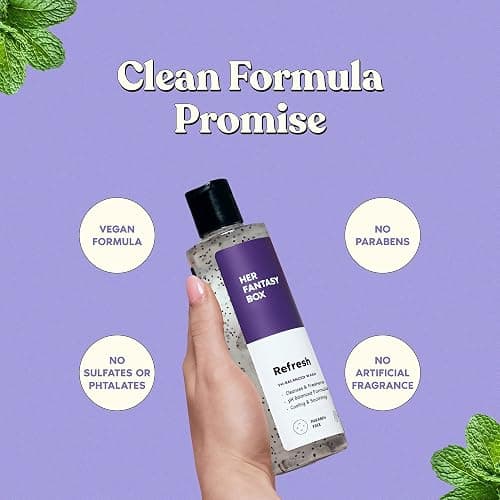 Her Fantasy Box | Refresh pH Balancing Shower Gel - Natural Feminine Hygiene Solution for Gentle Cleansing, Odor Control, and Skin Nourishment - pH-Balanced Formula for All Skin Types (8 oz) thumbnail 3
