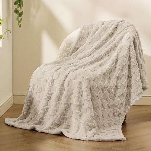 Bedsure GentleSoft Light Brown Throw Blanket for Couch - Super Soft Cozy Blankets Gifts for Women Men Girls, Cute Small Fleece Throws for Bedroom Home Decor, 50x70 Inches thumbnail 7