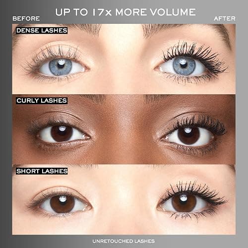 Lancôme Hypnôse Drama Extreme Volumizing Waterproof Mascara - Up to 17x More Volume - Up to 48 HR Wear- Lengthening & Volumizing - Dramatic Lash Look - Ultra Black - Suitable for Sensitive Eyes thumbnail 2