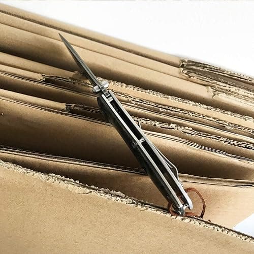 ALBATROSS Pocket Knife Abalone Seashells 7.25" Modern Damascus Steel Knife Frame Lock Folding Knife Gift Box - HGDK021B thumbnail 7