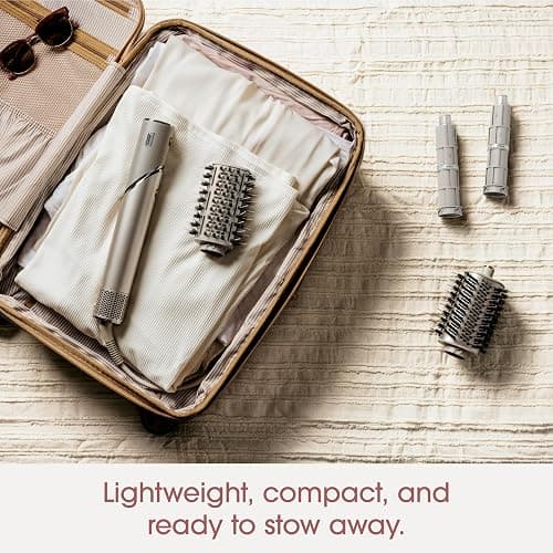 Shark HD430 FlexStyle Air Styling & Drying System, Powerful Hair Dryer Brush & Multi-Styler with Auto-Wrap Curlers, Paddle Brush, Oval Brush, Concentrator Attachment, Stone - FlexStyle-Straight & Wavy Hair thumbnail 9