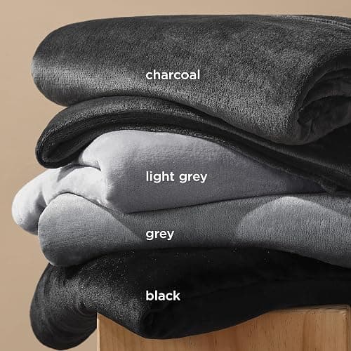 Bedsure Fleece Blankets King Size Black - Bed Blanket Soft Lightweight Plush Cozy Fuzzy Luxury Microfiber, 108x90 inches - Black - King (108" x 90") thumbnail 6