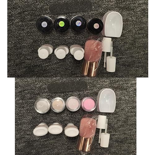 AZUREBEAUTY Dip Powder Nail Starter Kit, 4 Colors Translucent Jelly Nude Gentle Pink Dipping Powder System Liquid Set with Base & Top Coat Activator for French Nail Art Manicure Salon DIY | 4 Colors, Translucent, Jelly, Nude, Gentle Pink, Liquid Set, Base & Top Coat, Activator, French Nail Art, Manicure thumbnail 9