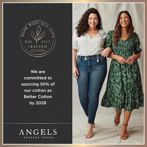 Angels Forever Young Curvy Skinny Jeans for Women, Denim with Contour Waistband thumbnail 8