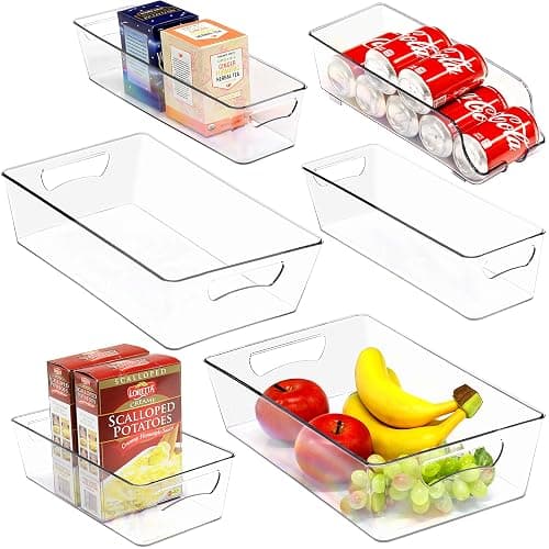 Simple Houseware Refrigerator Storage Organizer Bins, Assorted Set of 6 - Image 1