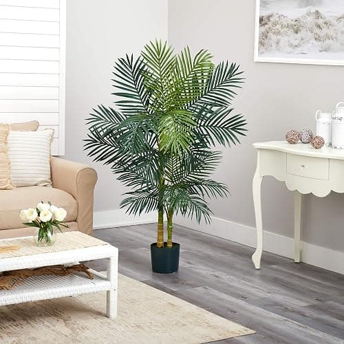 Nearly Natural 5' Golden Cane Palm Tree thumbnail 9