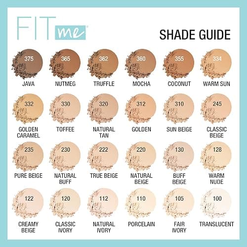 Maybelline Fit Me Matte + Poreless Pressed Face Powder Makeup & Setting Powder, Golden Caramel, 1 Count (Pack of 2) thumbnail 6