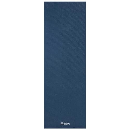 Gaiam Essentials 1/4" Thin (6mm) Yoga & Pilates, Fitness & Exercise Mat with Easy-Cinch Carrier Strap Cusion Support For Fitness and Gym Workouts thumbnail 10