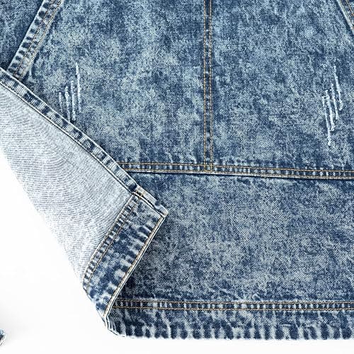 Jeanerlor - Cotton Tool Denim Work Apron with Convenient Pockets for Women Cross Straps & Adjustable(Denim Blue) thumbnail 9