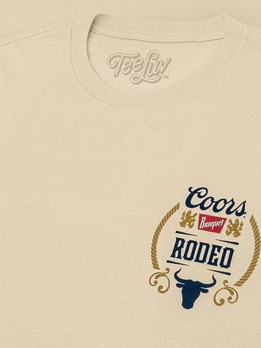 Tee Luv Men's Coors Banquet Beer Shirt - Front and Back Coors Rodeo Bull T-Shirt thumbnail 3
