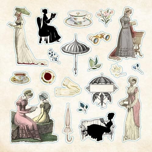 Bibliophilia Ephemera Sticker Book (over 780 stickers) thumbnail 11