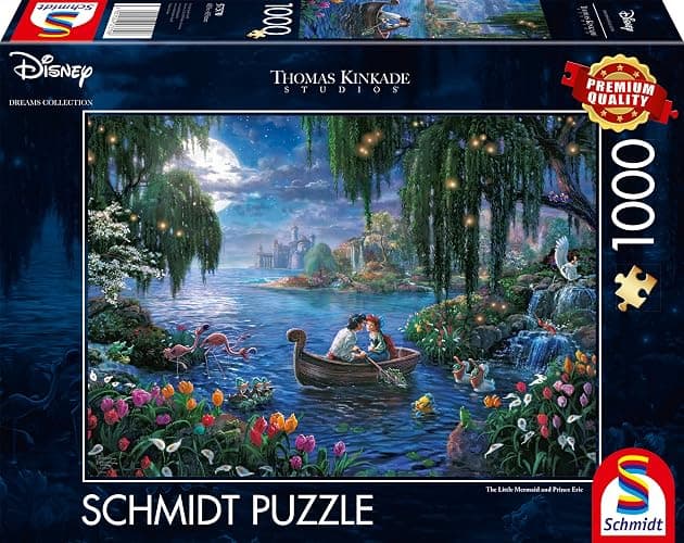 Schmidt 57370 Thomas Kinkade, Disneys The Little Mermaid And Prince Eric, Puzzle da 1000 Pezzi thumbnail 4