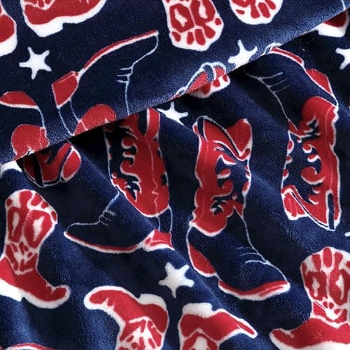 Wrangler - Blanket, Super Soft Plush Bedding, Yellowstone Inspired Throw Blanket for Couch or Bed (Knocking Boots Blue, 50" x 70") thumbnail 3