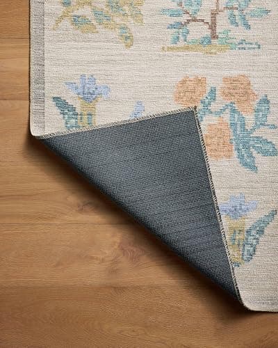 Loloi Rifle Paper Co. Rosa Collection RSA-03 Cream 7'-6" x 9'-6" Area Rug thumbnail 5
