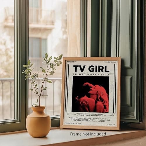 French Exit March 13 Retro Release - Tv Girl Poster - French Exit Poster - Tv Girl Room Decor for Bedroom - Trendy Wall Posters for Teen Girls - Unframed 8x10 Print - Vintage Aesthetic Music Art thumbnail 6